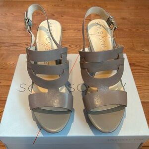 Sole Society SO-JENNY wedges. Color: night taupe. Never worn.